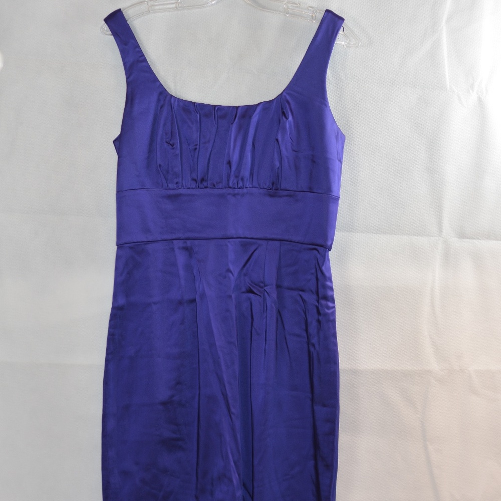 Calvin Klein Purple Satiny Stretch Body Con SZ 8